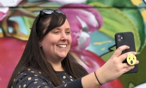 Cailin exploring the Annapolis Valley of Nova Scotia